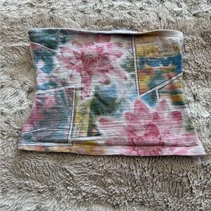 Lipsy White and Green Floral Top